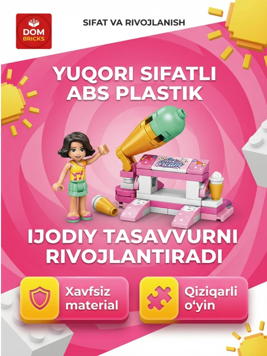 Malika konstruktori, har bir g‘ishtdagi orzular