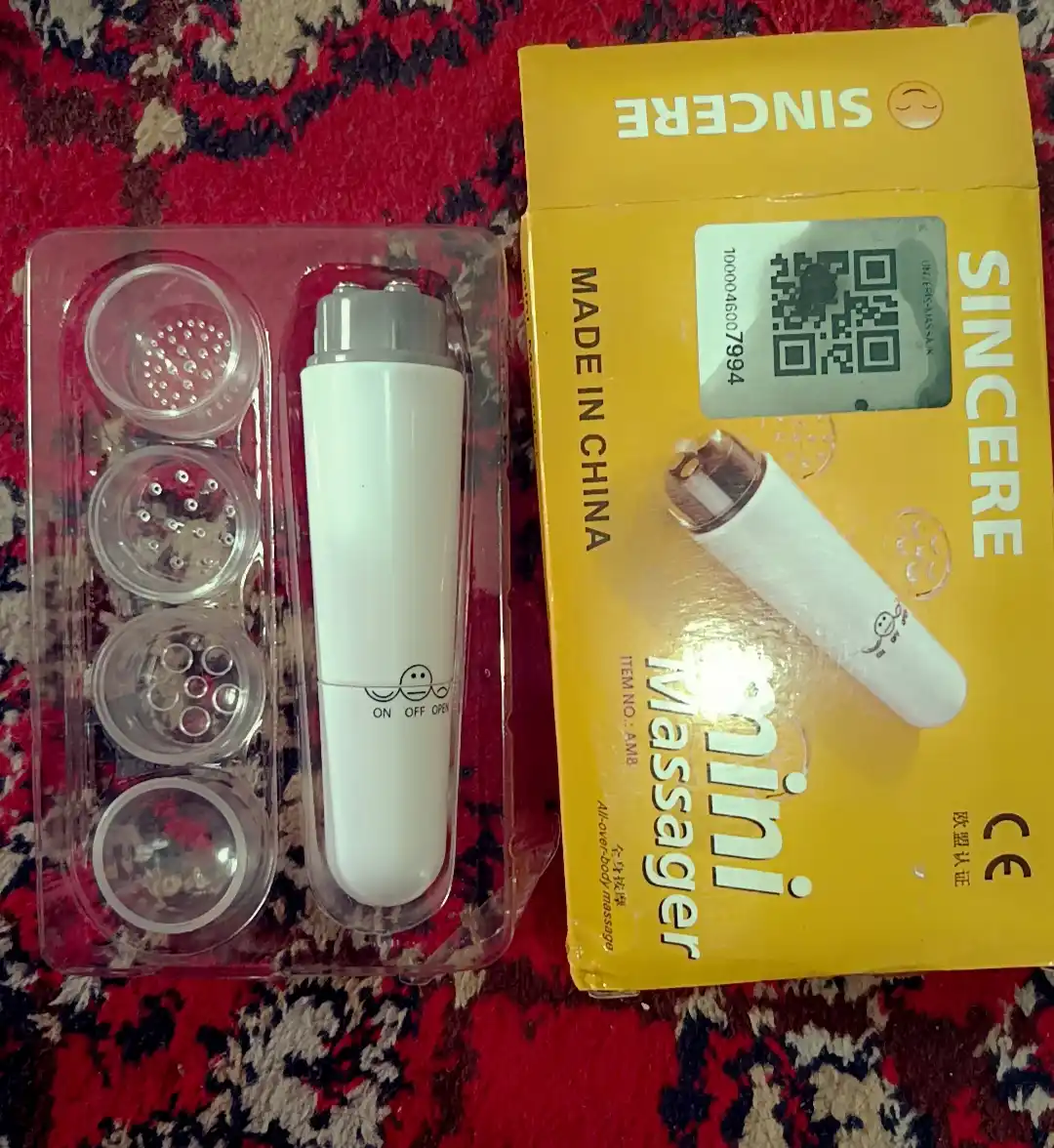 Yuz, bo‘yin va tana uchun universal mini-massaj moslamasi, 4 ta uchlik