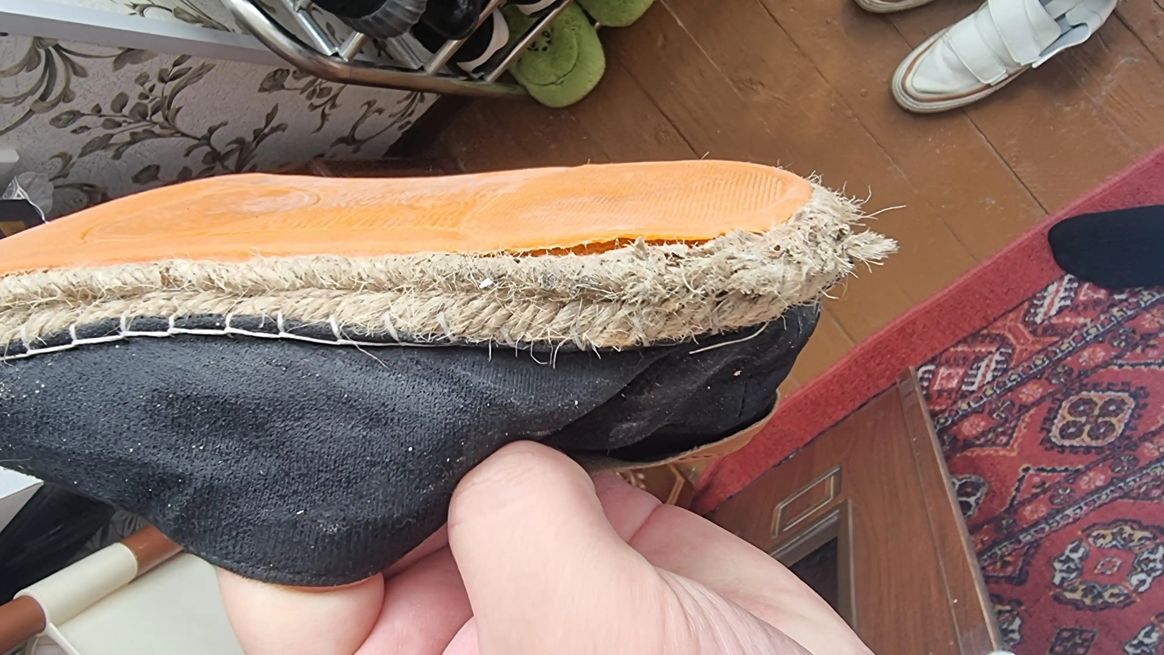 Erkaklar espadrilyalari, yozgi mokasinlar, to‘qimachilik