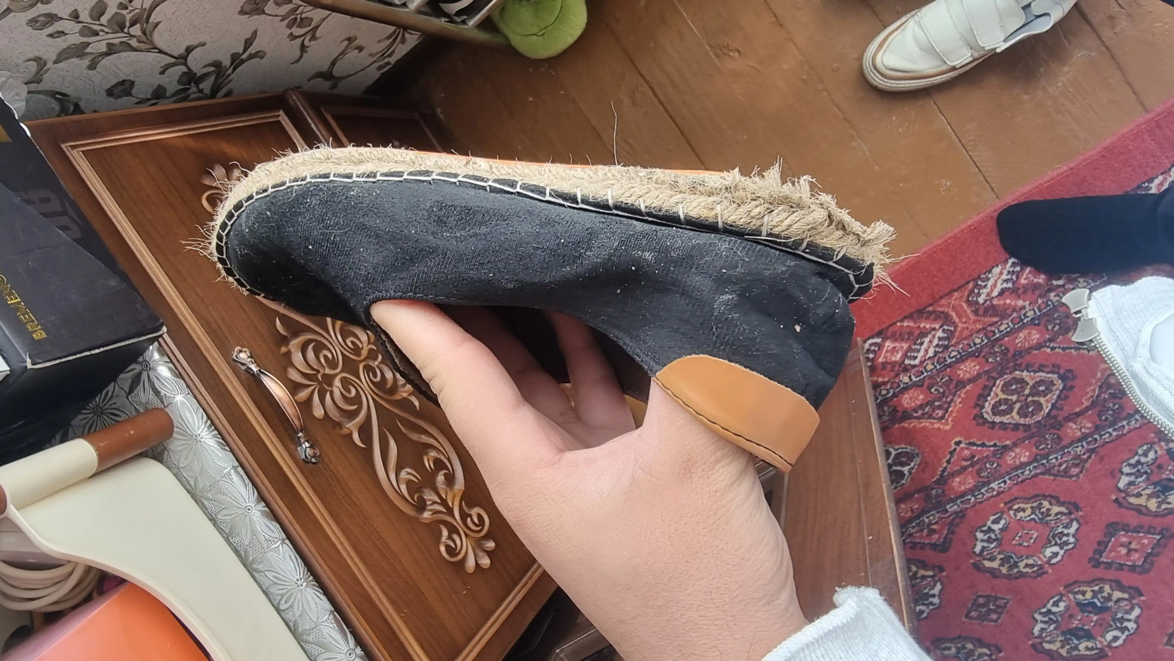 Erkaklar espadrilyalari, yozgi mokasinlar, to‘qimachilik