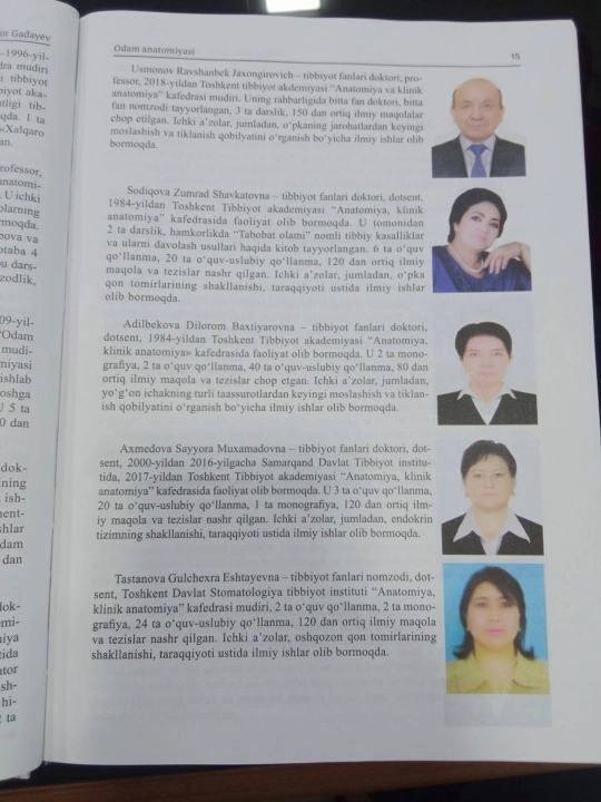 Odam anatomiyasi — A. Gadayev
