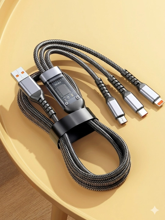 Зарядное устройство 120W, кабель для быстрой зарядки (Micro USB, Type-C, iPhone)