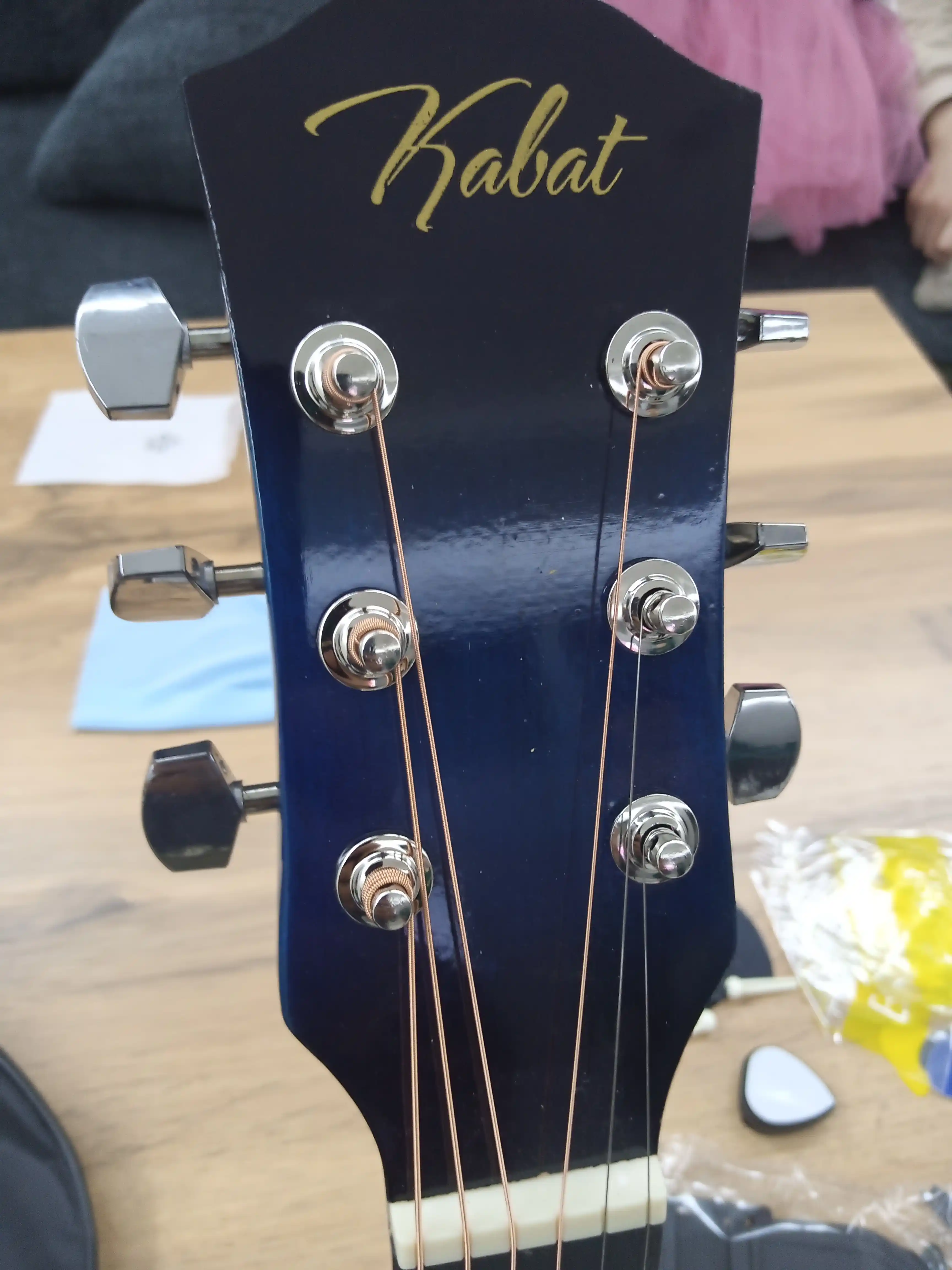 Kabat 40-Dyumli Akustik Gitara 6 torli, boshlovchilar uchun, to'plam 12 tasi 1 da, 105-sm