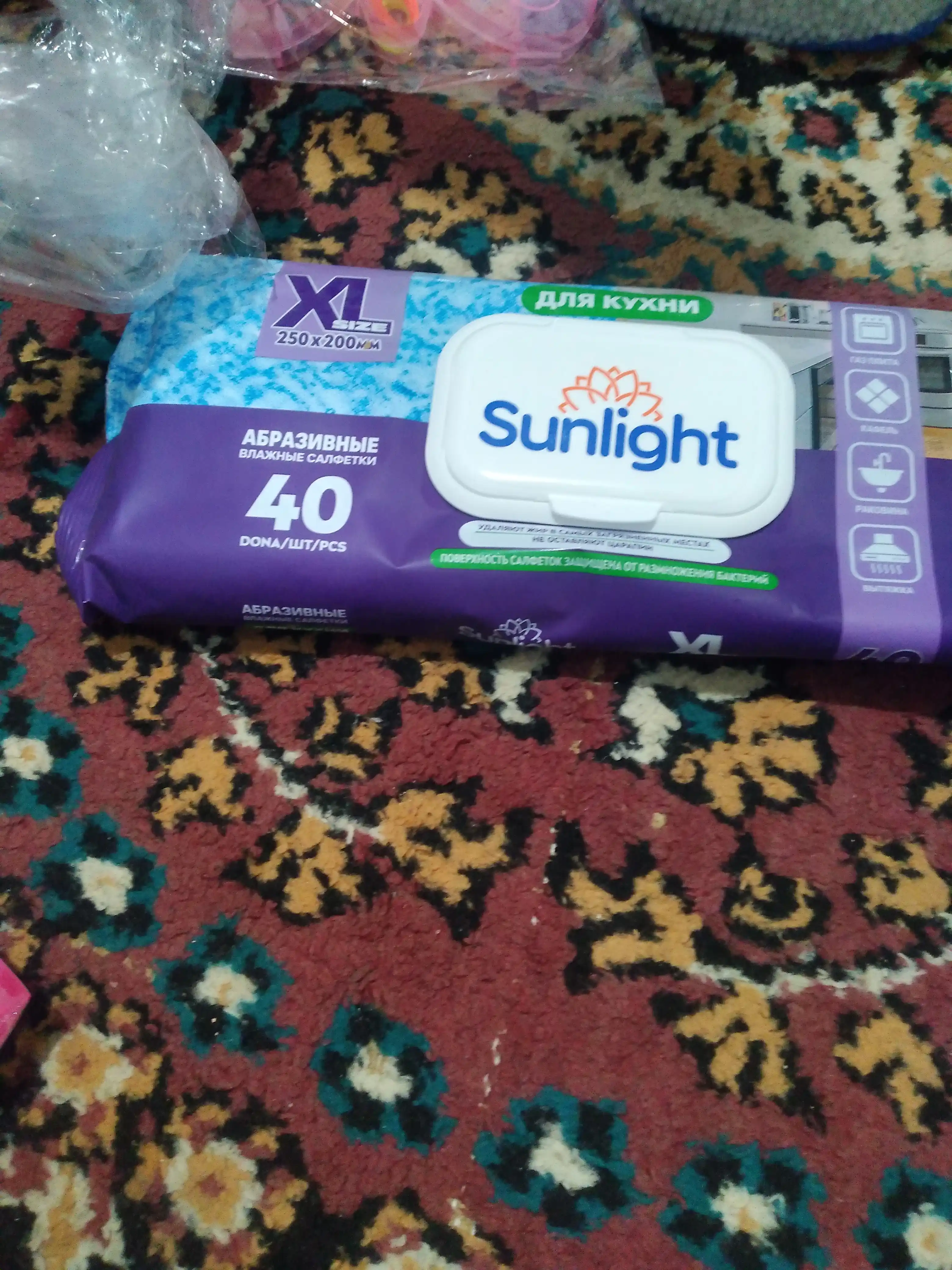 Влажные салфетки Sunlight, для кухни