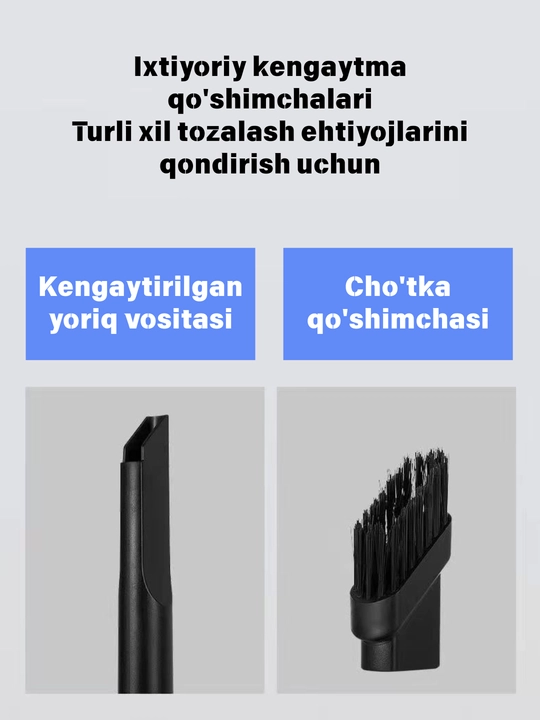 Yangilangan versiya, portativ simsiz changyutgich, siklon so‘rg‘ich, qayta zaryadlanadi