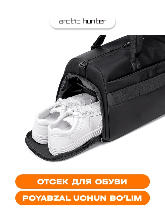 Arctic Hunter sport sumkasi, sayohat uchun sumka, yo‘l sumkasi, erkaklar va ayollar uchun