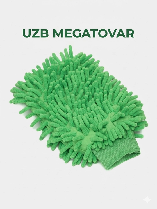 Avtomobil yuvish uchun mikrofiber qo‘lqop/salfetka 25x30 - 