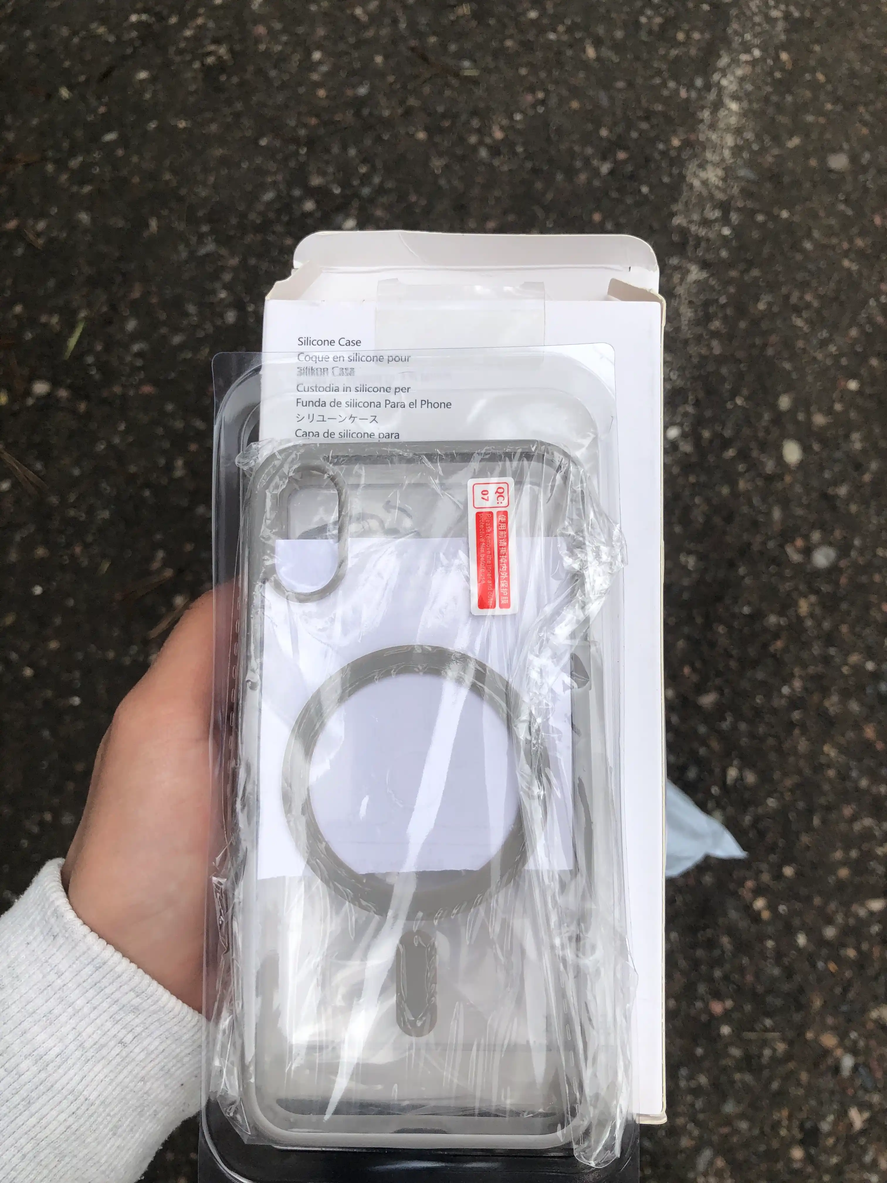 Чехол MagSafe для iPhone 7, 8, SE, XR, 11, 12, 13, 14, 15, 16 Pro, Max, Plus, mini, прозрачный, силиконовый
