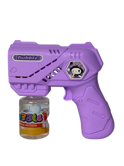 Пистолет для мыльных пузырей BUBBLE GUN — генератор пузырьков с пеной — BABYSET-BBLGUN-ИНДИГО