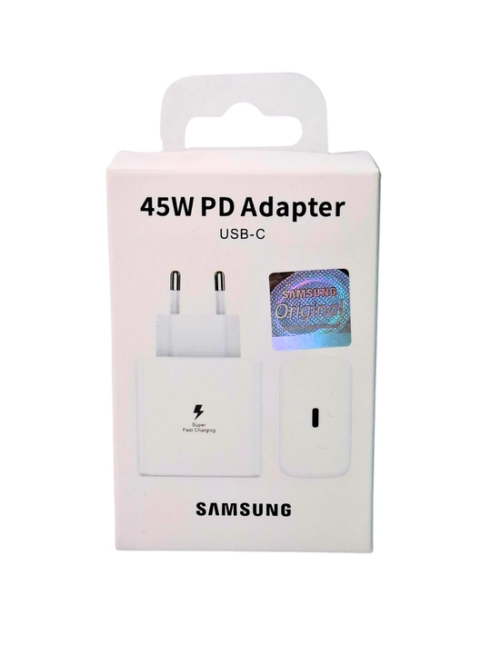 Samsung 45W USB-C Tez Quvvatlash Adapteri iOS va Android uchun