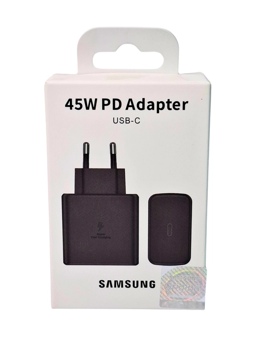 Samsung 45W USB-C Tez Quvvatlash Adapteri iOS va Android uchun
