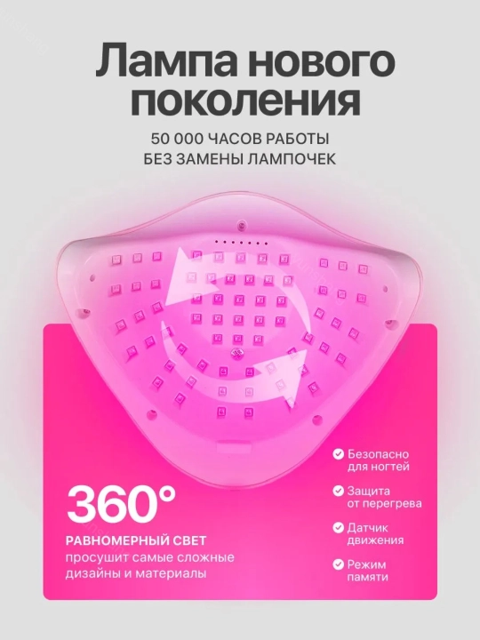 Профессиональная лампа для маникюра и педикюра SUN Х15 Max, 280 Вт, UV/LED, гибридная