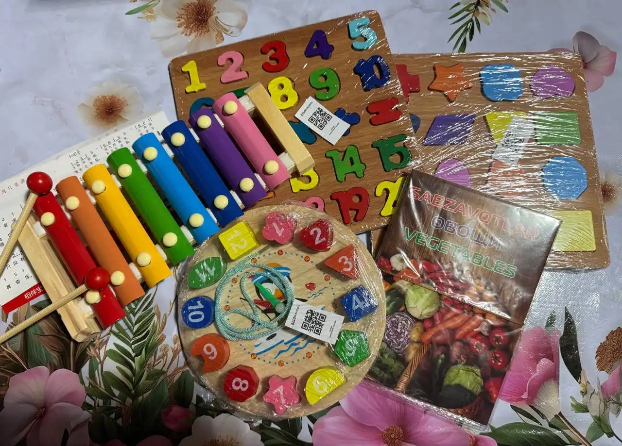 Montessori sorter piramida – raqamli yog‘och rivojlantiruvchi o‘yinchoq