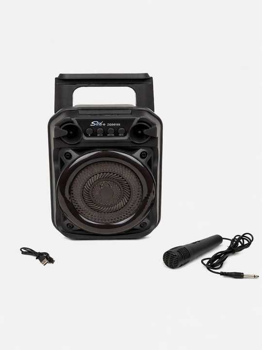 Bluetooth колонка ZQS4303 4239 с микрофоном, RGB подсветка, мощный бас - 