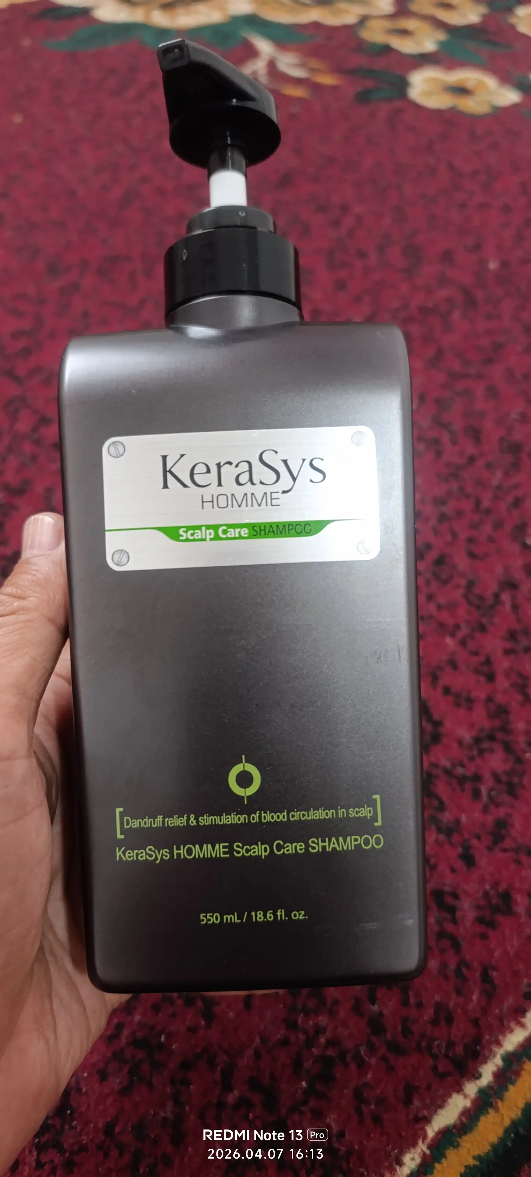 Шампунь против перхоти Kerasys Homme Scalp Care, для мужчин, 550 мл