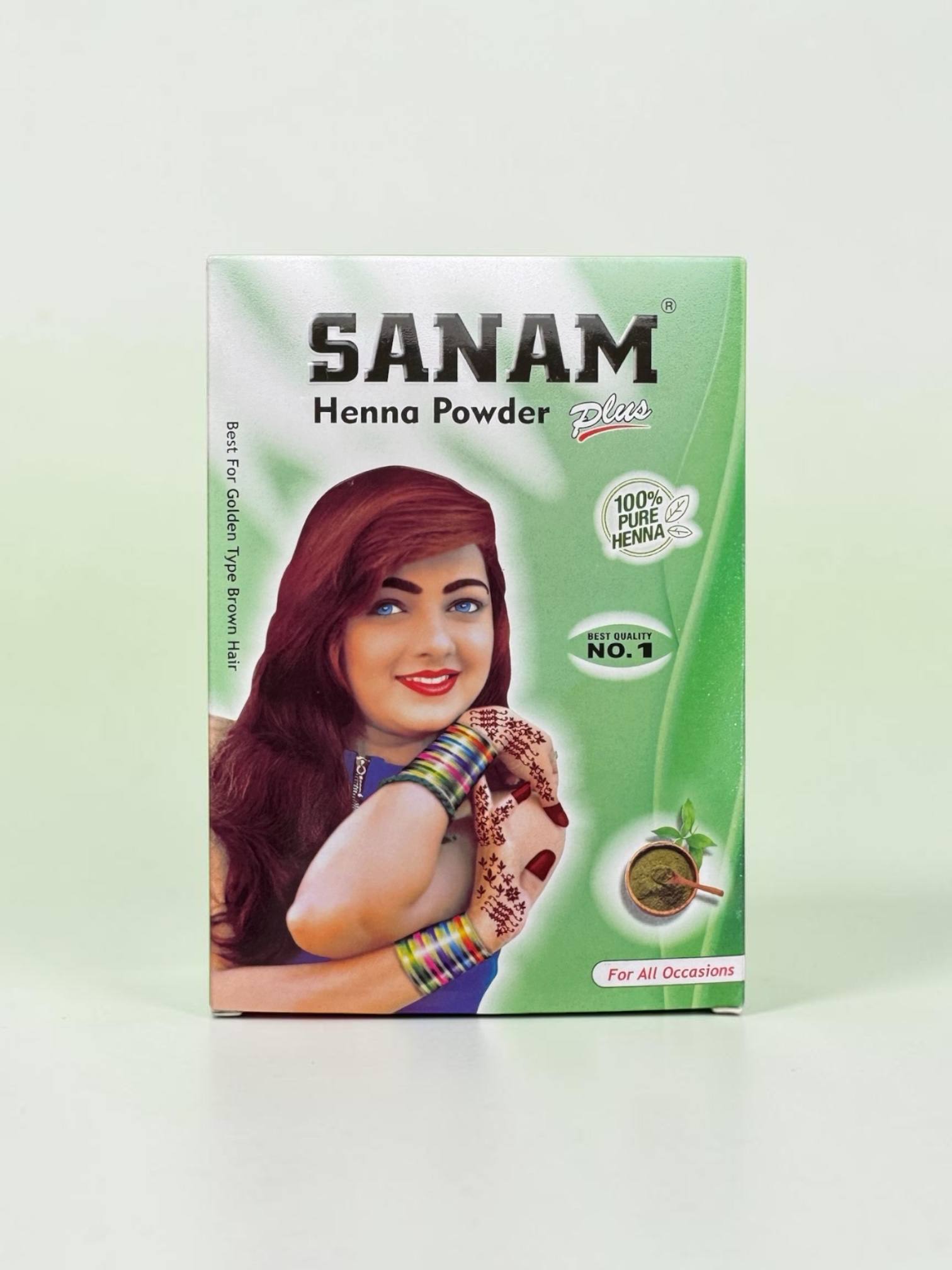 SANAM хна в обновлённой упаковке — натуральная хна для волос и мехенди