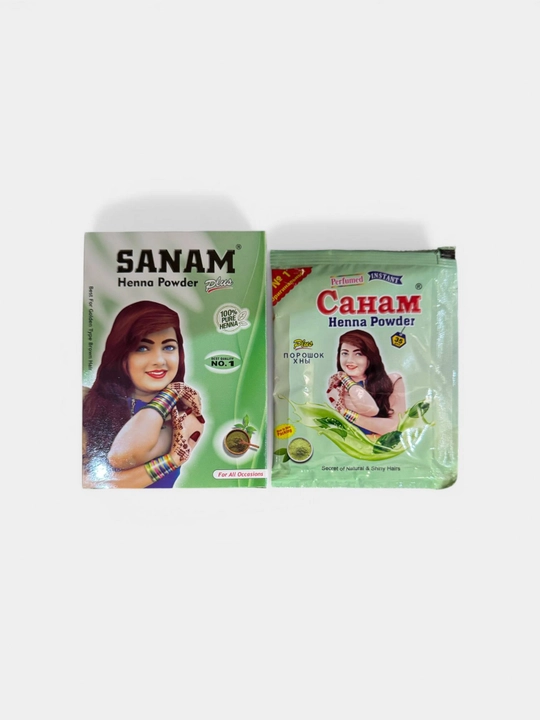 SANAM хна в обновлённой упаковке — натуральная хна для волос и мехенди