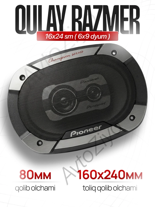 Pioneer V3 champion kolonkasi TS-6975, 550 Vt, usilitel shart emas