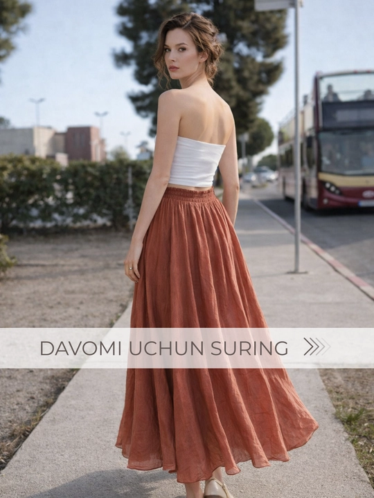 Ayollar uchun yubka, uzun jatka ELLY FASHION