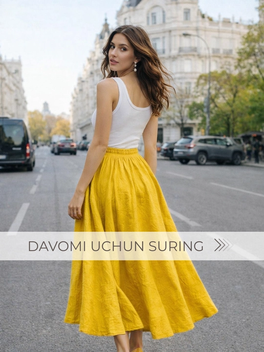 Ayollar uchun yubka, uzun jatka ELLY FASHION