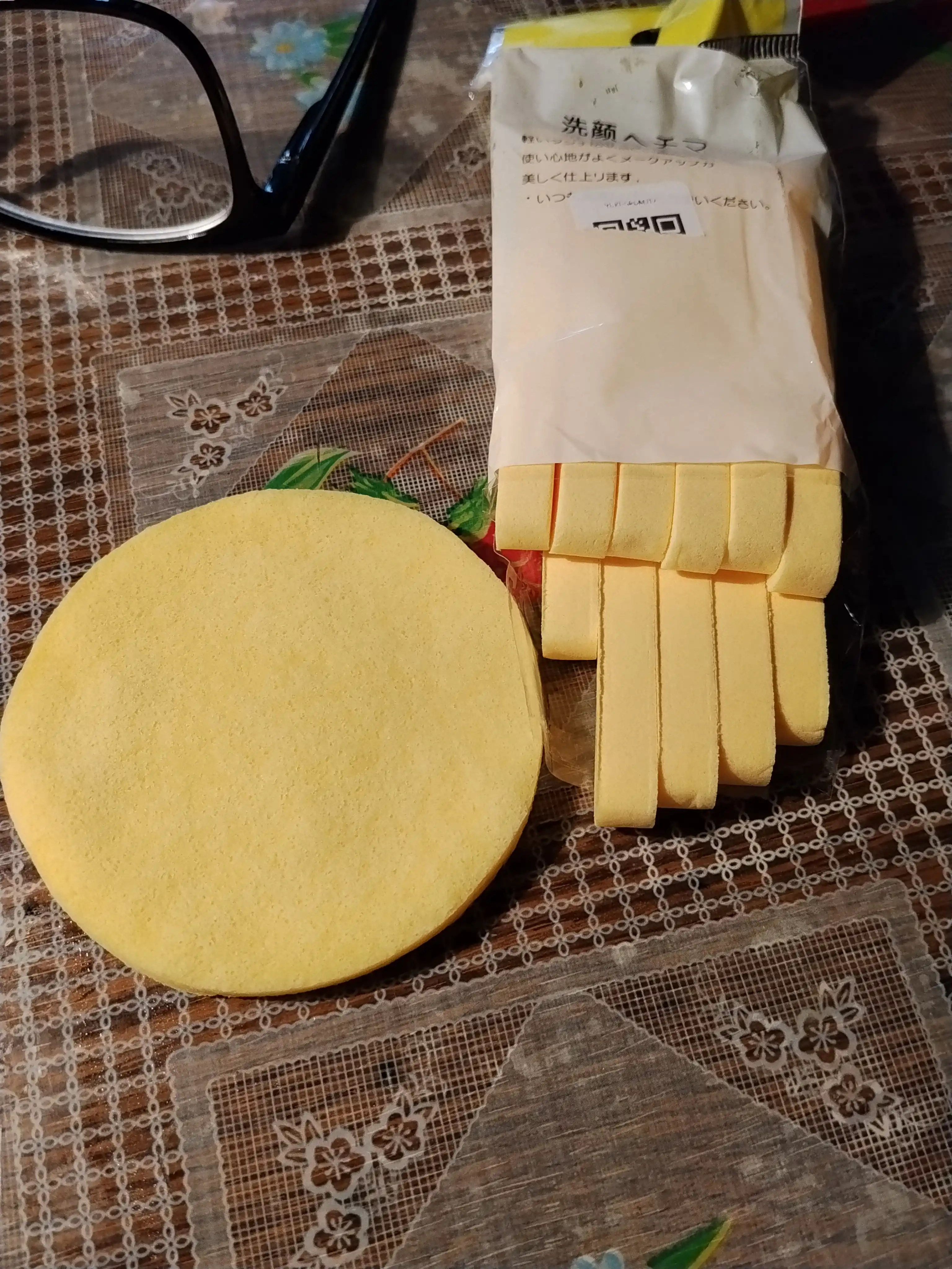 Yuvish uchun presslangan kosmetik gubkalar, 12 dona