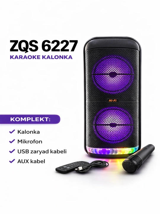Bluetooth караоке-колонка (ZQS6166 / ZQS 6227)
