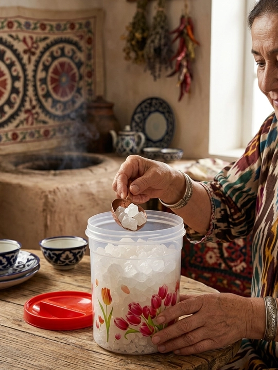 Gulli dizaynli 3.2L plastik idish - qulay va chiroyli