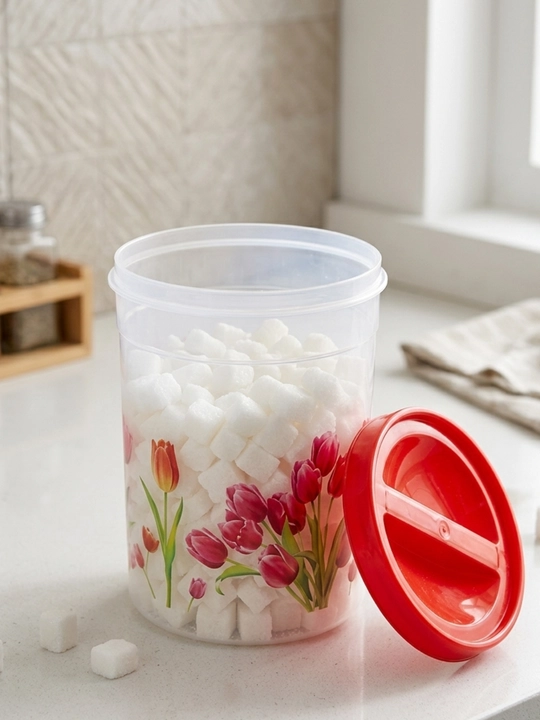 Gulli dizaynli 3.2L plastik idish - qulay va chiroyli