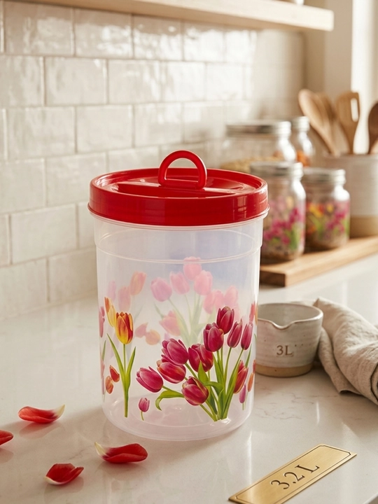 Gulli dizaynli 3.2L plastik idish - qulay va chiroyli