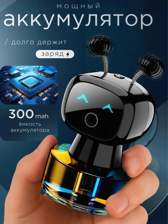 Avtomobil aromatizatori robot dizaynli, LED chiroqli 300mAh batareyali