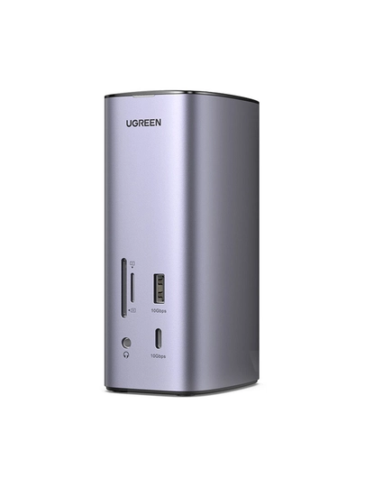 UGREEN 12-in-1 USB-C Docking Station, 8K HDMI, 4K 3xDisplay, 100W PD, RJ45, SD/TF, USB 3.2 5