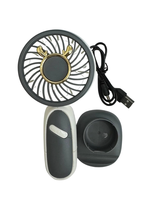 Mini qo‘l ventilyatori, stol usti, USB portativ, ixcham sovutgich