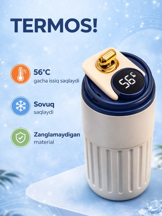 Darajani ko‘rsatuvchi aqlli termos