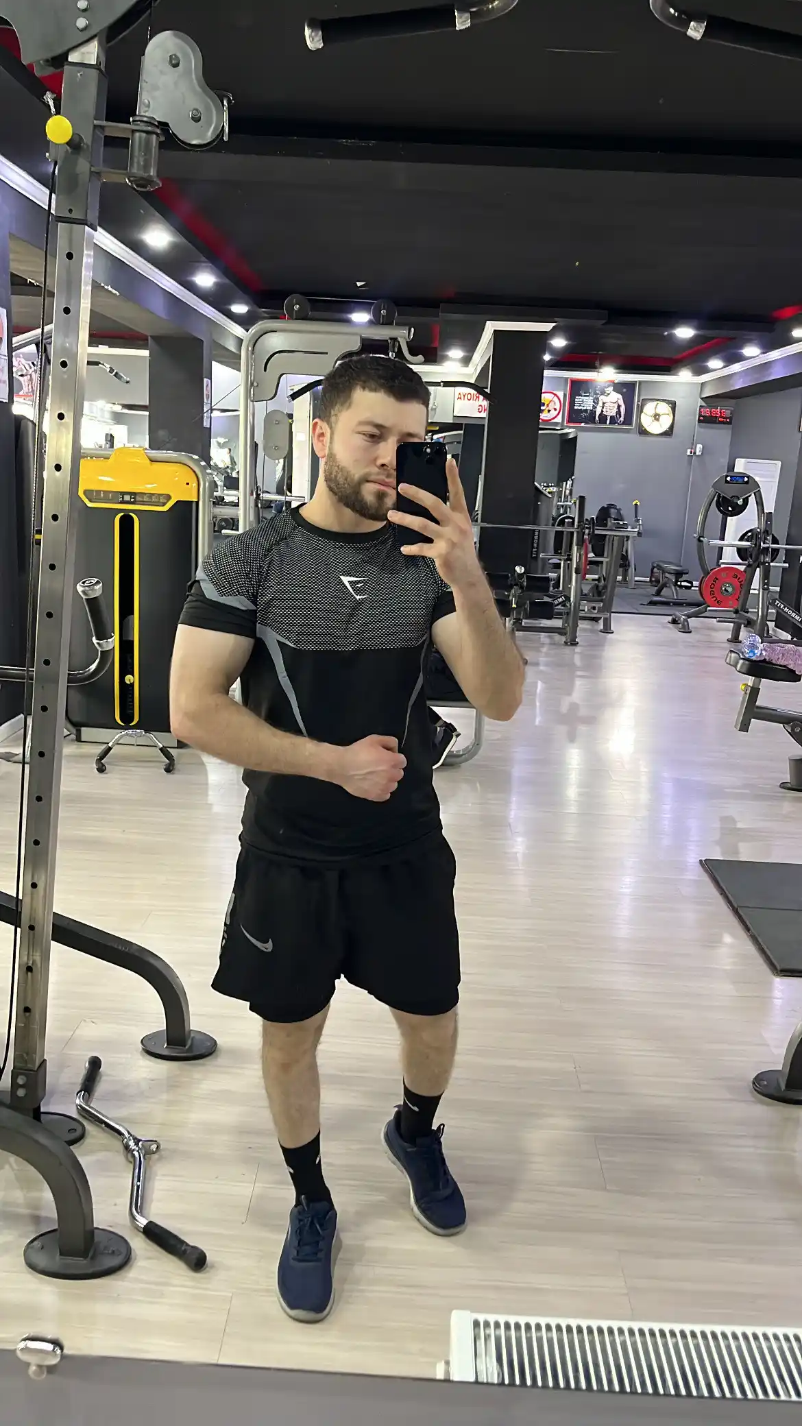 Gym Shark kompression futbolkasi, sport, rashgard, erkaklar uchun, fitnes uchun