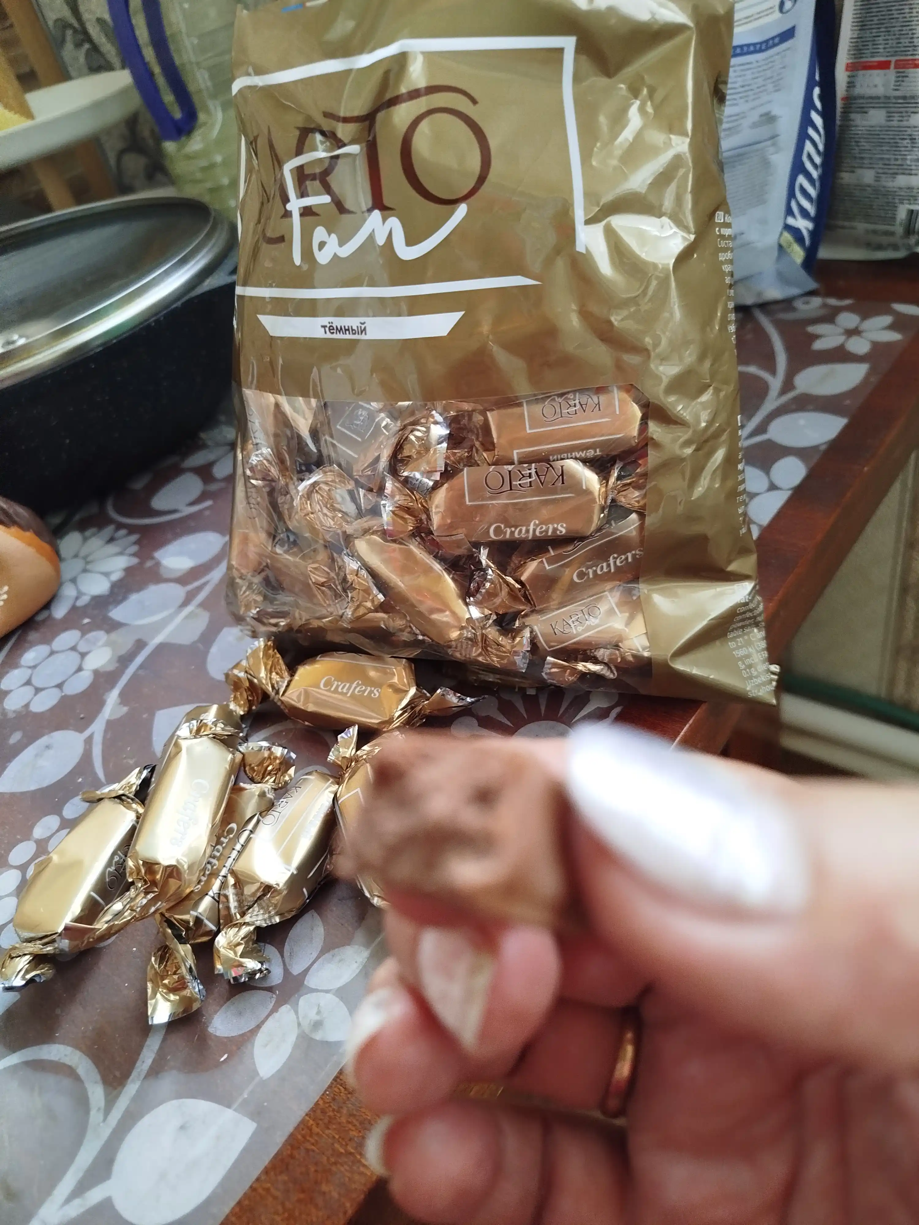 Crafers Fan shokolad ta’mli kartoshka shokolad konfeti (440 gr)