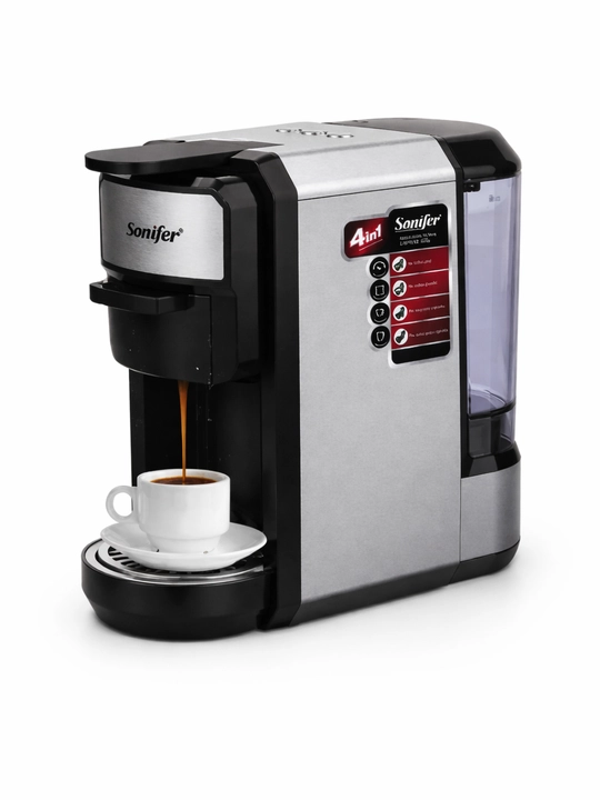 Kapsulali kofemashina Sonifer SF-3580 4 tasi 1 da, qahva mashinasi