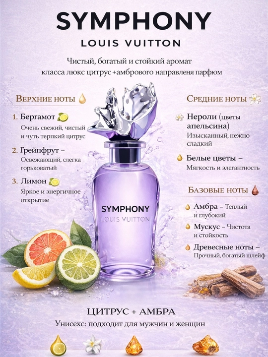 Louis Vuitton Symphony 5ml – Erkak va Ayol uchun Unisex Parfyum