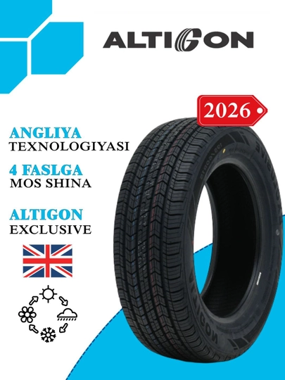 ALTIGON EXCLUSIVE, шины, подходящие для 4 сезонов, технология Англии — RADWINA-ALTIGONEX-25545R20