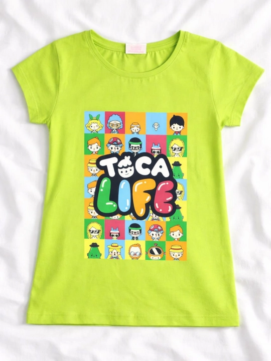 Футболка для девочки, стрейч хлопок, Турция, 3-8 лет, рост 98-128 см