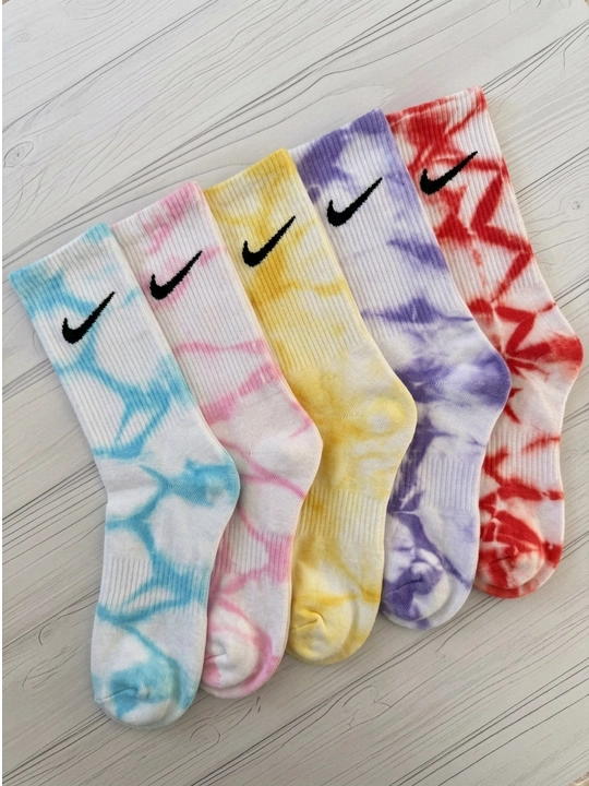 Turkiyaning sifatli rangli Nike paypoqlari, baland bo‘yli, unisekss