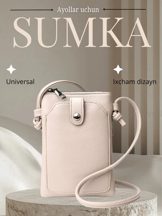 Ayollar mini krossbodi sumkasi - 