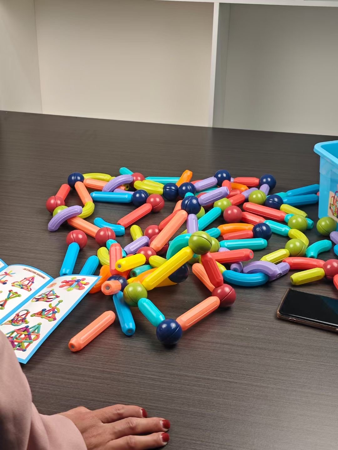Магнитный конструктор 3D, развивающий набор для детей 3+ «Color Mag 100»