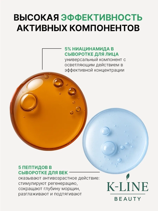 AXIS-Y Glass Skin Duo — сыворотка AXIS-Y для лица и для кожи вокруг глаз, корейский набор