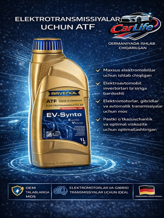 RAVENOL EV-Synto ATF E-Transmission Fluid