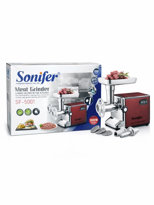 Мясорубка Sonifer SF-5001 электрическая мясорубка 3000 Вт из нержавеющей стали