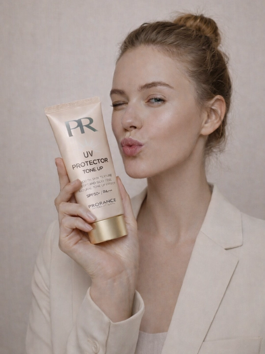 Солнцезащитный крем SPF50 tone up для лица UV защита