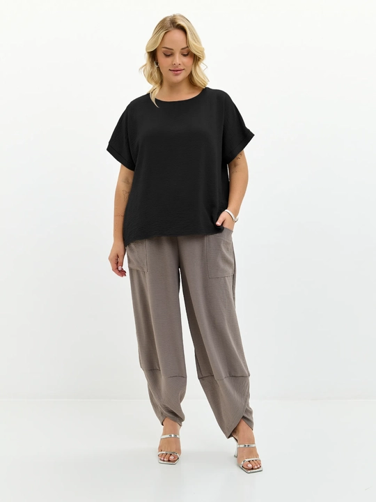 Женская летняя блузка, кофта, размер 44-52 (M-XXL), кофточка для офисного дневника - 