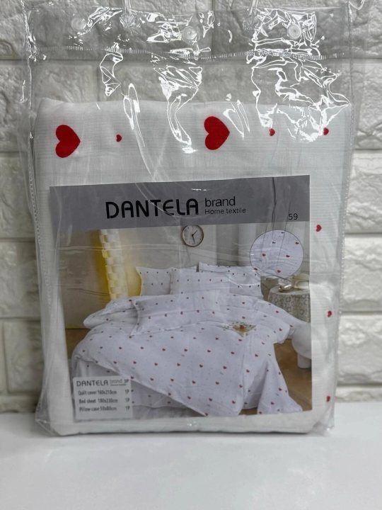 Dantela Vita & Emen – 2-спальный комплект постельного белья из жакда, 100% хлопок