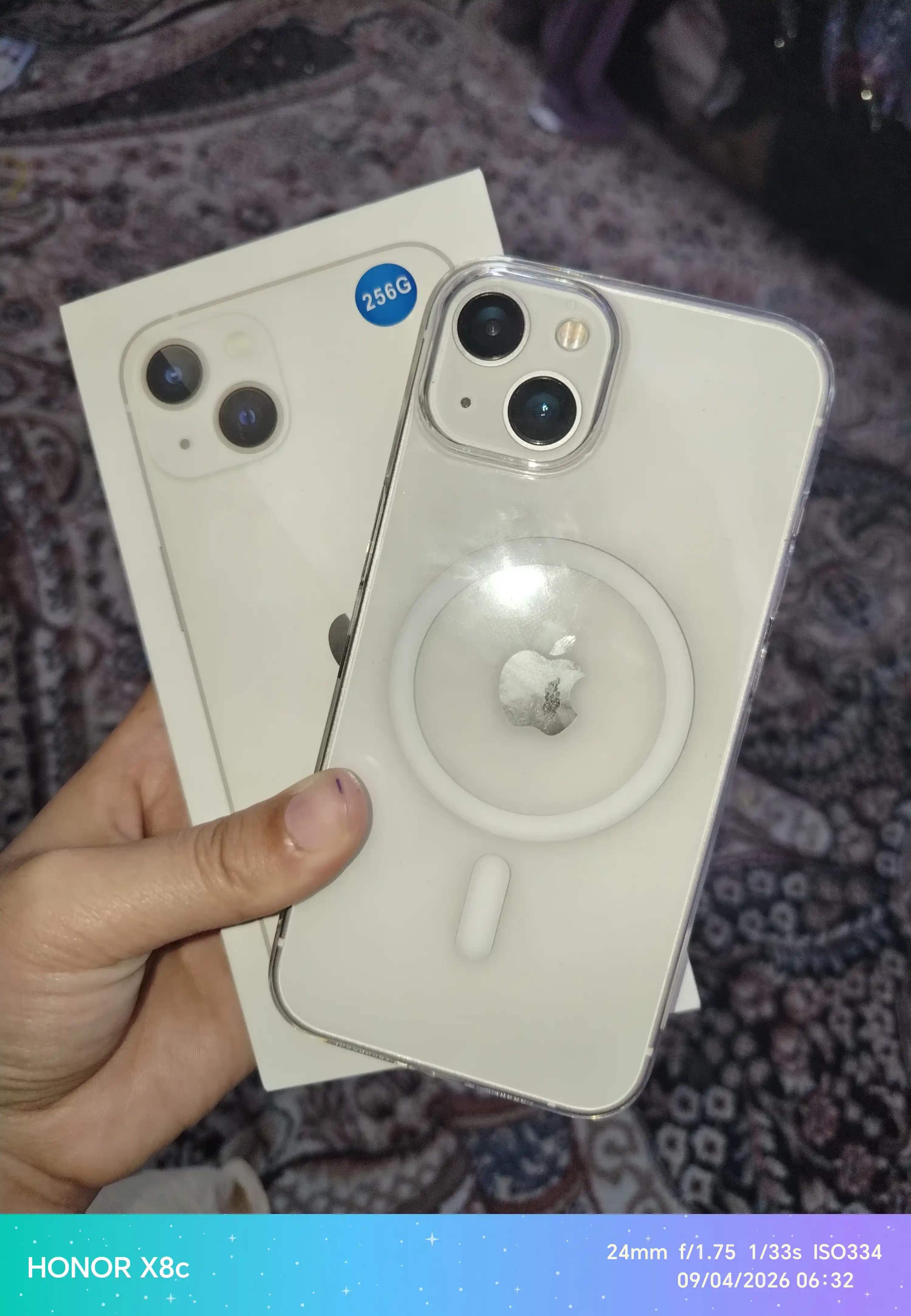Смартфон Apple iPhone 13, 128/256 ГБ, SIM+sim, чехол и стекло в подарок