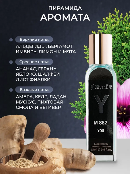 Parfyumlangan suv Y Eau de Parfum Yves Saint Laurent, Silvana №M882, 18ml